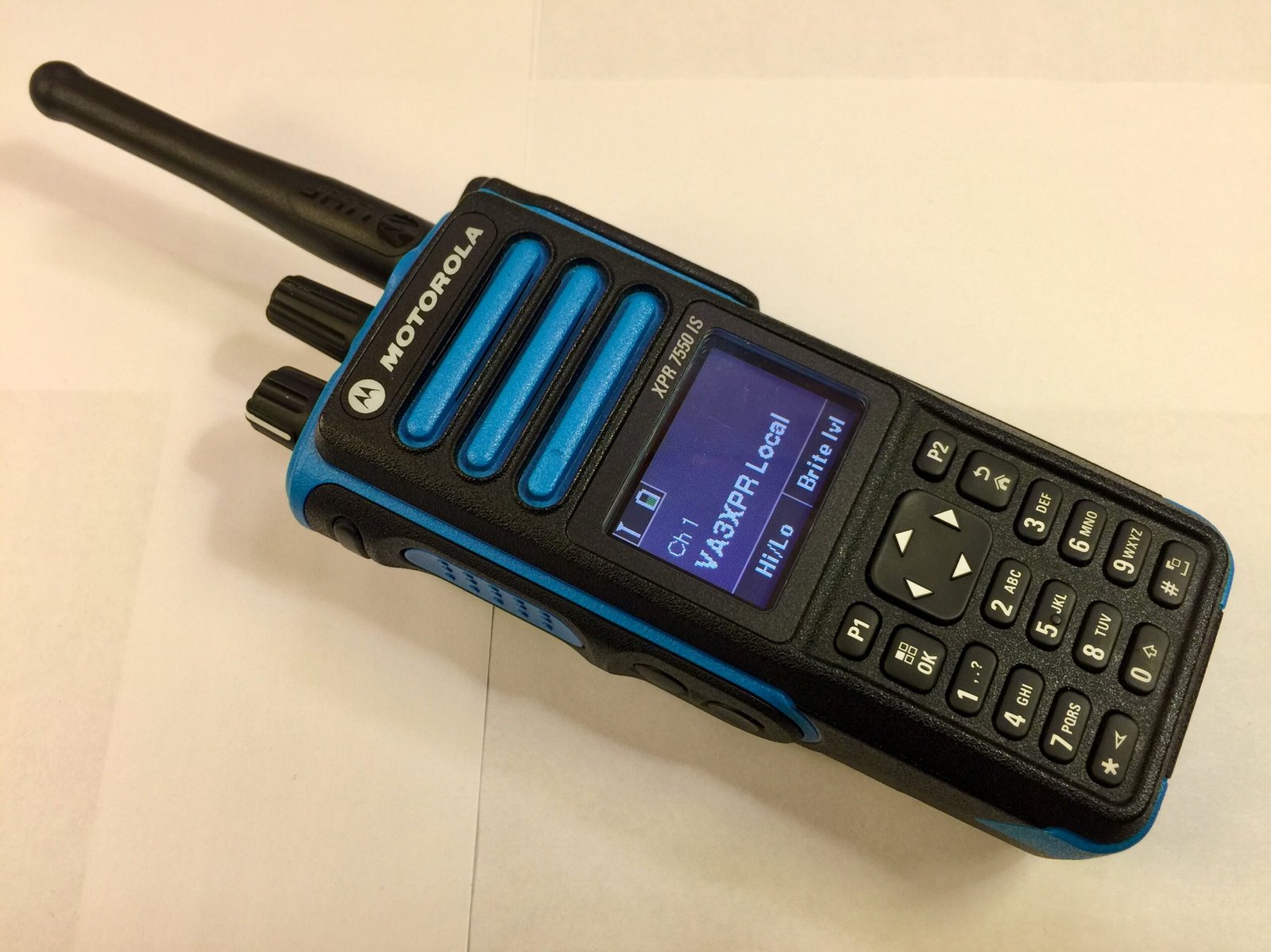 DMR for Beginners - Motorola XPR-7550IS commercial-grade handheld DMR radio for experienced ham-radio operators