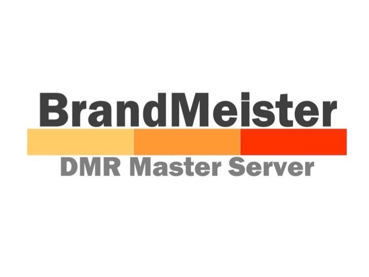 BrandMeister DMR logo showing the global amateur radio digital network name